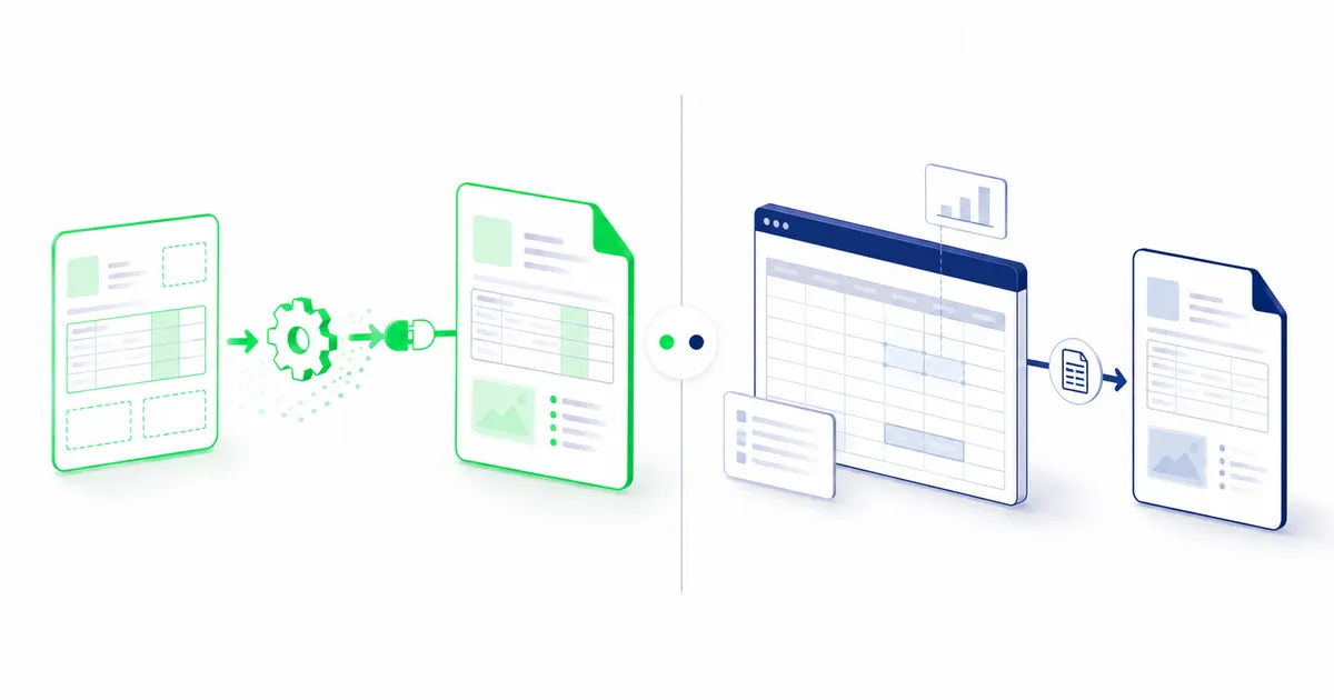 「Re:port Flow と Excel テンプレート PDF 化の違い」のサムネイル画像
